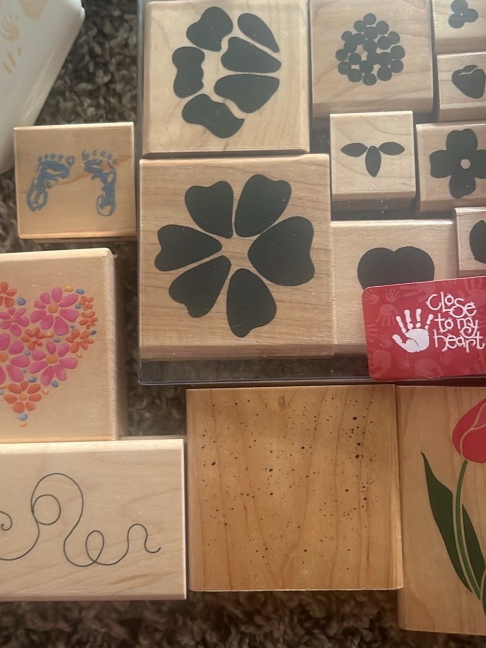 Close To My Heart & Other Wood Stamps